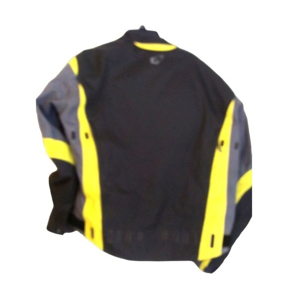 Joe Rocket Motorcycle Ski Racing Jacket Size Large Gray Black Yellow New No Tag - Picture 8 of 8